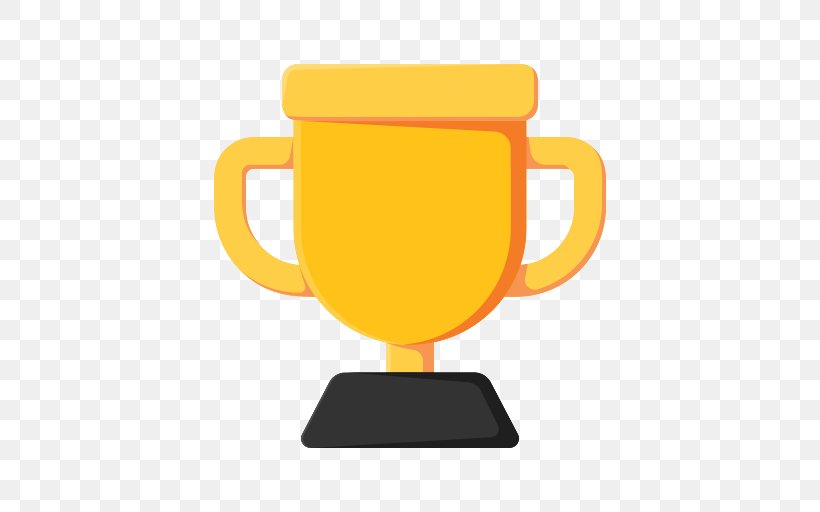 Trophy, PNG, 512x512px, Yellow, Cup, Drinkware, Logo, Mug Download Free