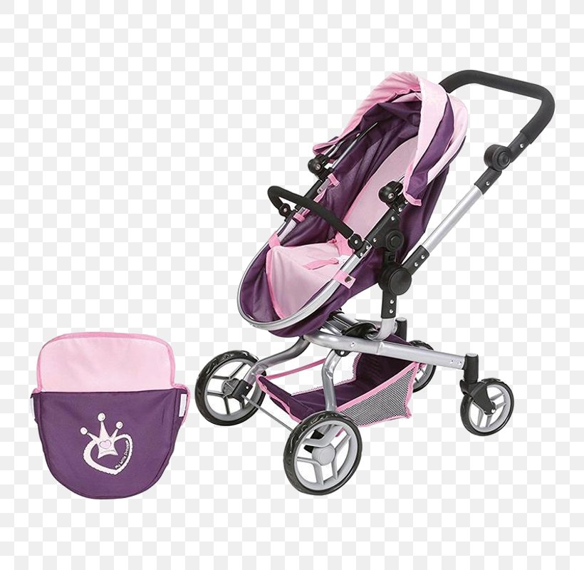 purple doll stroller