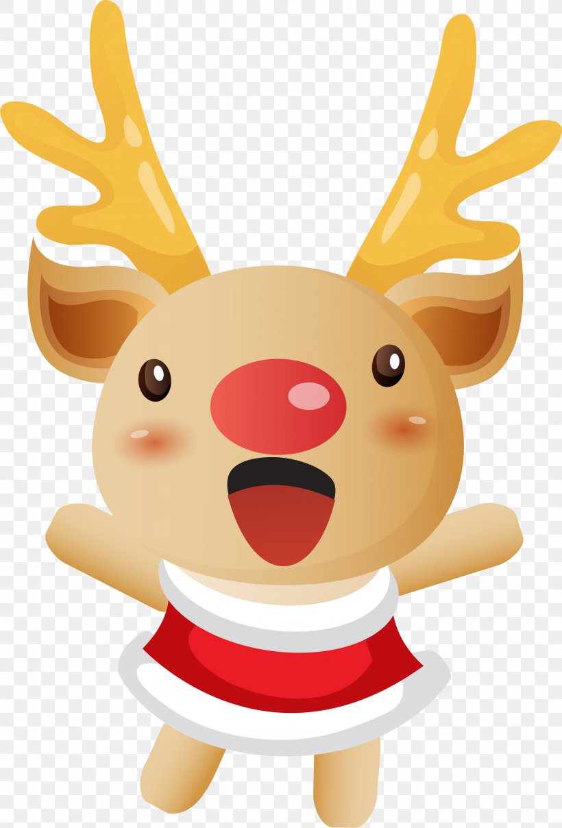 Santa Claus's Reindeer Santa Claus's Reindeer Christmas, PNG, 2818x4153px, Santa Claus, Art, Cartoon, Christmas, Christmas Ornament Download Free