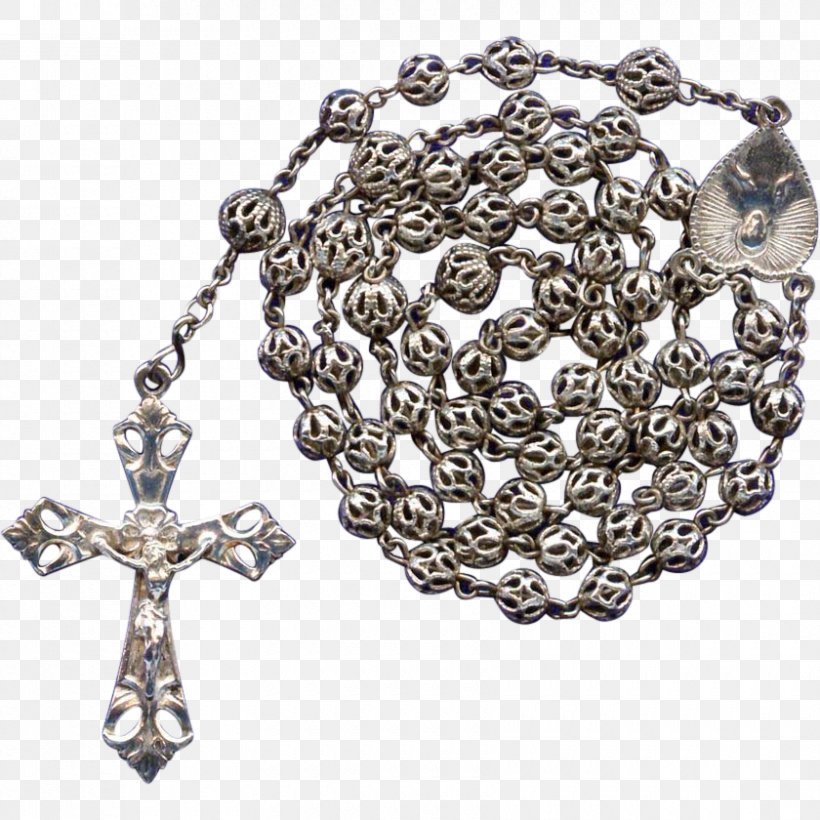 Rosary Silver Body Jewellery, PNG, 840x840px, Rosary, Artifact, Bling Bling, Body Jewellery, Body Jewelry Download Free
