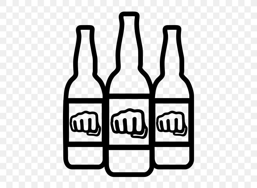 Beer Bottle Glass Bottle, PNG, 600x600px, Beer Bottle, Beer, Black And White, Bottle, Drinkware Download Free