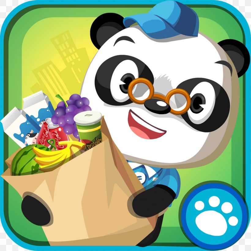 Dr. Panda Supermarket Dr. Panda Restaurant 2, PNG, 1024x1024px, Dr Panda Restaurant 2, Android, App Annie, App Store, Cartoon Download Free