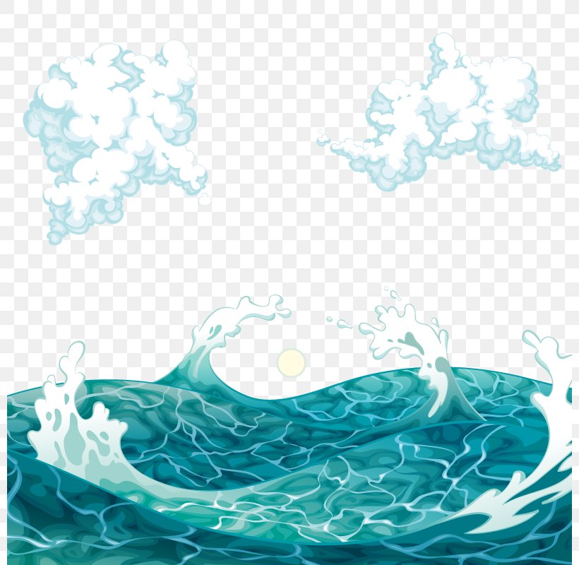 Sea Wind Wave Euclidean Vector Png 800x800px Sea Aqua Azure Blue Illustration Download Free