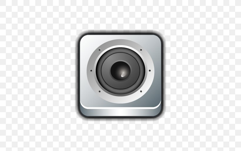 Loudspeaker Subwoofer Sound, PNG, 512x512px, Loudspeaker, Audio, Audio Electronics, Audio Equipment, Camera Lens Download Free