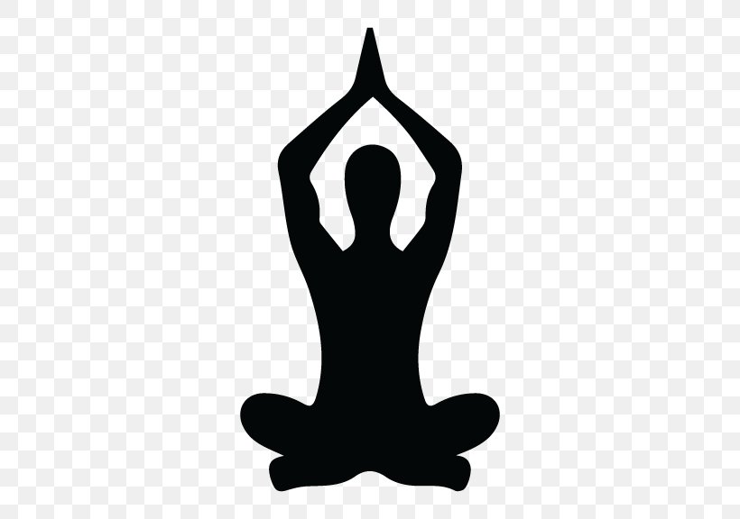 Yoga Yogi Lotus Position Physical Exercise Personal Trainer, PNG, 576x576px, Yoga, Asana, Black And White, Day Spa, Finger Download Free