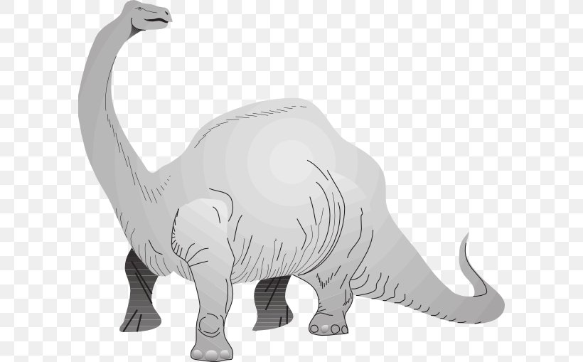 Brachiosaurus Apatosaurus Tyrannosaurus Stegosaurus Brontosaurus, PNG, 600x509px, Brachiosaurus, Animal Figure, Apatosaurus, Black And White, Brontosaurus Download Free