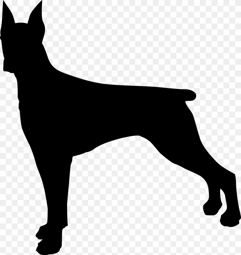 Dobermann Miniature Pinscher Clip Art Silhouette, PNG, 1210x1280px, Dobermann, Ancient Dog Breeds, Boxer, Canidae, Carnivore Download Free