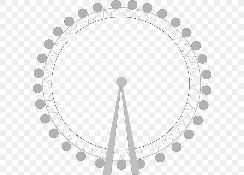 London Eye Royalty-free Clip Art, PNG, 600x591px, London Eye, Area, Black And White, Can Stock Photo, Drawing Download Free