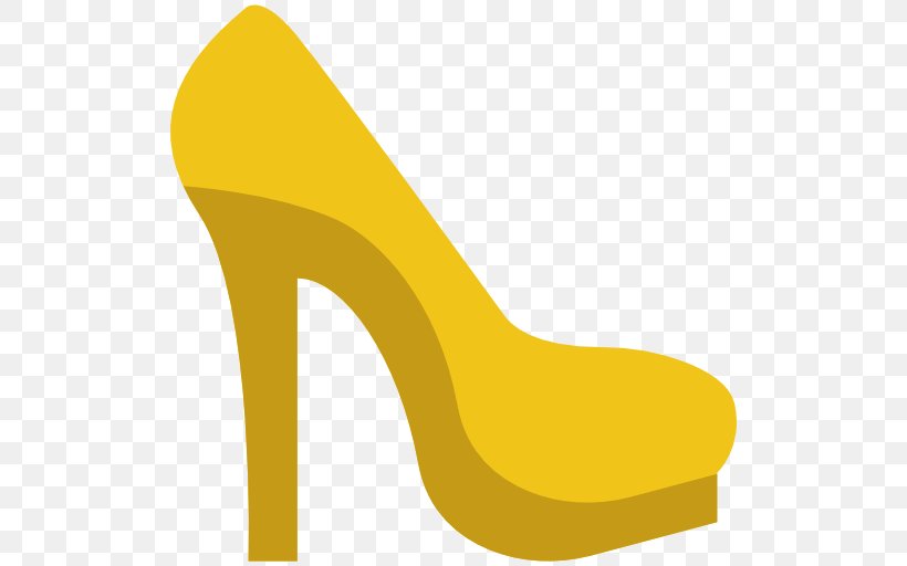 Outdoor Shoe High Heeled Footwear Yellow, PNG, 512x512px, Highheeled Shoe, Fashion, Footwear, High Heeled Footwear, Outdoor Shoe Download Free
