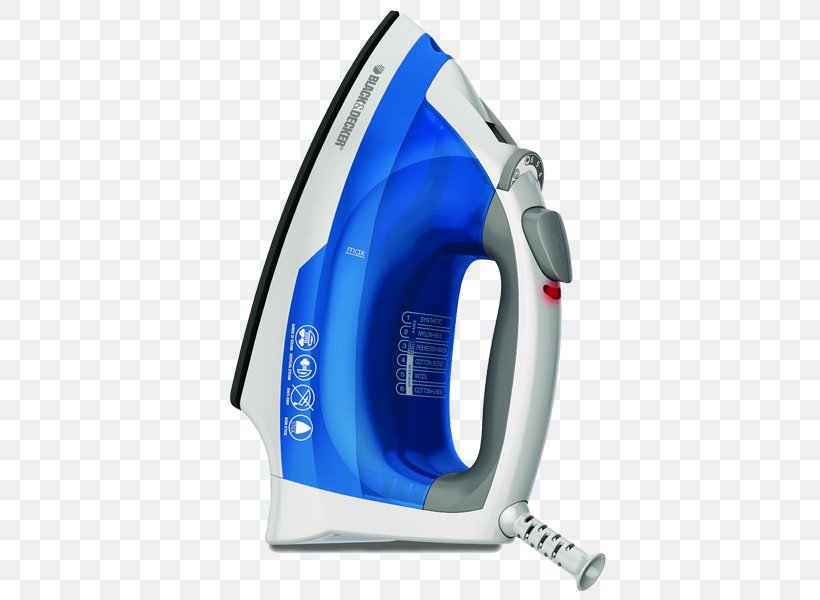 Clothes Iron Black & Decker Food Steamers Ironing, PNG, 600x600px, Clothes Iron, Black Decker, Blue, Brand, Clothes Steamer Download Free
