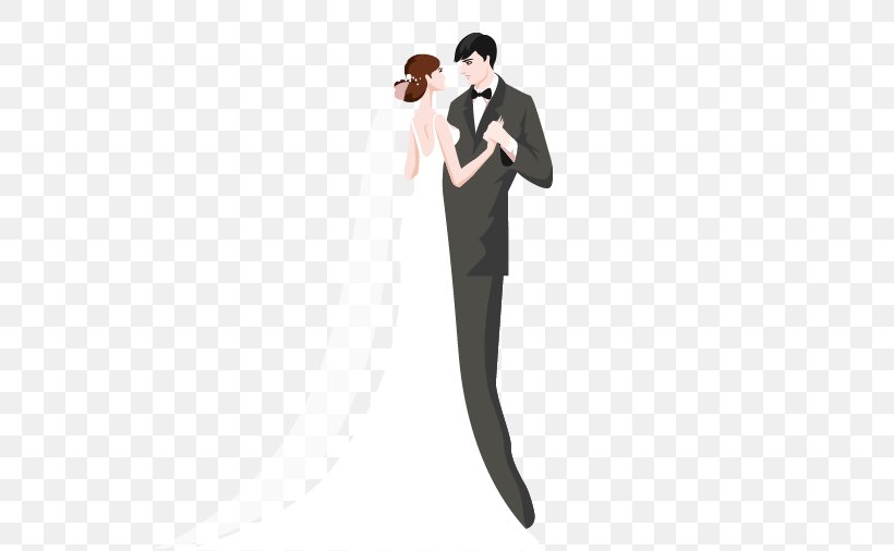Flat Wedding Invitations Figures, PNG, 540x506px, Wedding Invitation, Bride, Bridegroom, Gentleman, Joint Download Free