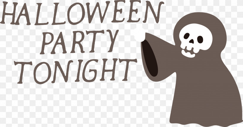 Halloween Halloween Party Tonight, PNG, 3000x1579px, Halloween, Behavior, Biology, Cartoon, Character Download Free