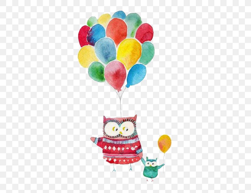 Owl Child Illustration, PNG, 450x630px, Owl, Art, Balloon, Child, Drawing Download Free