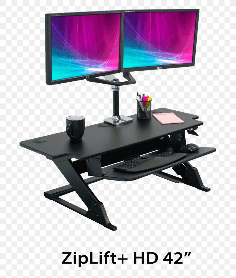 Standing Desk Sit-stand Desk Table, PNG, 714x967px, Standing Desk, Computer Monitor, Computer Monitor Accessory, Desk, Display Device Download Free