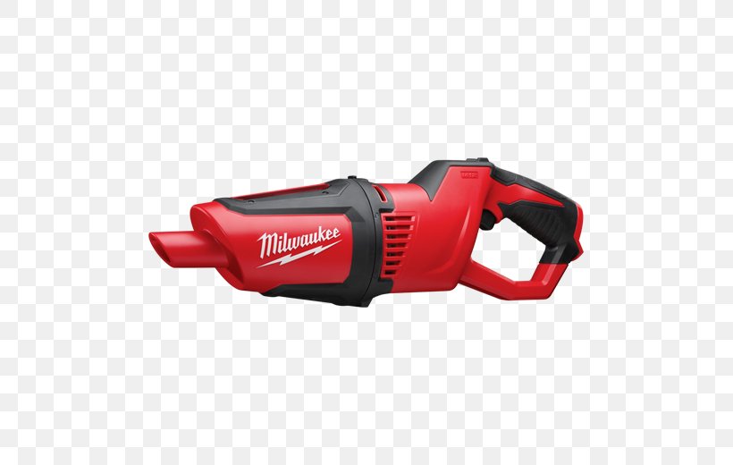 Vacuum Cleaner Milwaukee Electric Tool Corporation Cordless Milwaukee M12 0850-20 Milwaukee M18 0880-20, PNG, 520x520px, Vacuum Cleaner, Cleaner, Cleaning, Cordless, Cutting Tool Download Free