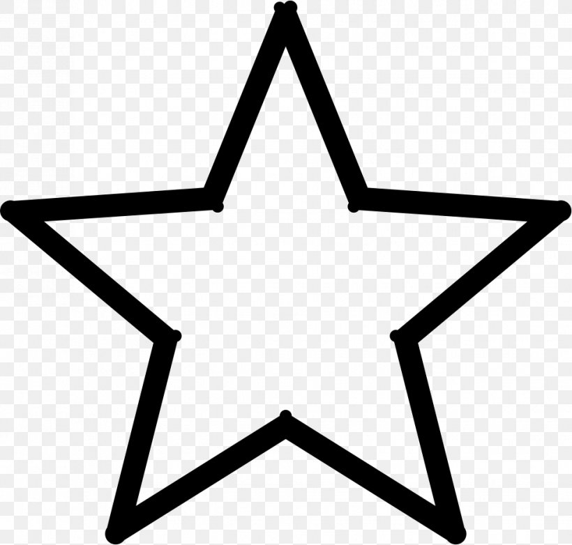 Five-pointed Star, PNG, 981x936px, Star, Black And White, Fivepointed Star, Point, Pole Star Download Free