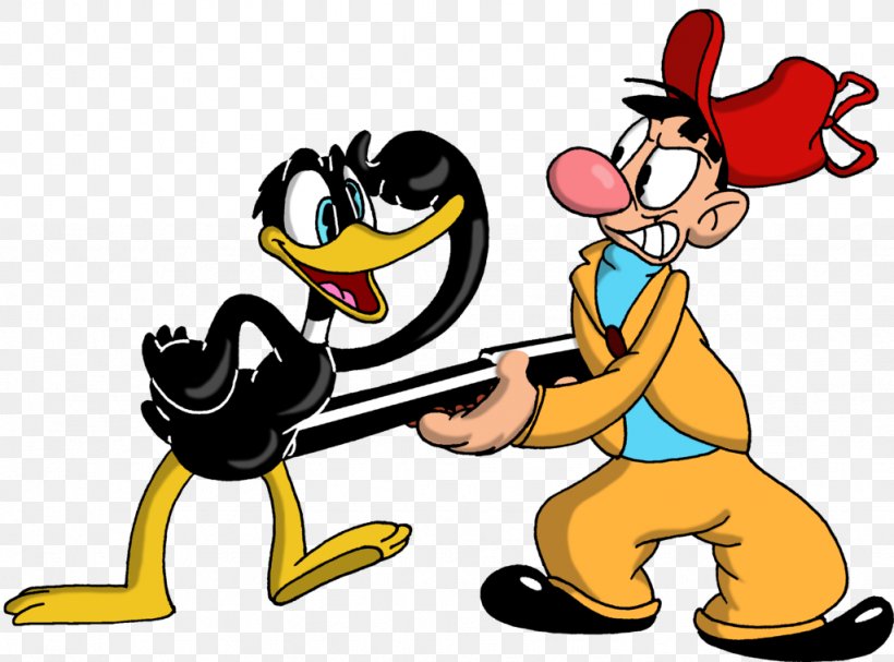 Daffy Duck Looney Tunes Waterfowl Hunting Duck Curve, PNG, 1024x759px, Daffy Duck, Art, Beak, Bird, Cartoon Download Free