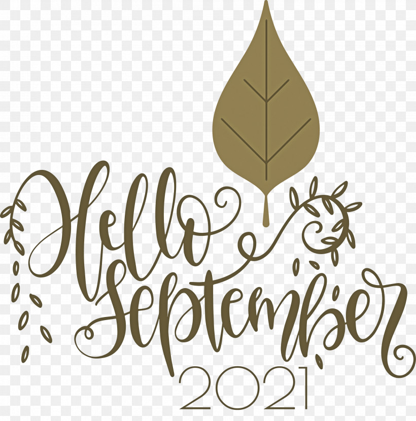 Hello September September, PNG, 2962x3000px, Hello September, Biology, Calligraphy, Geometry, Leaf Download Free