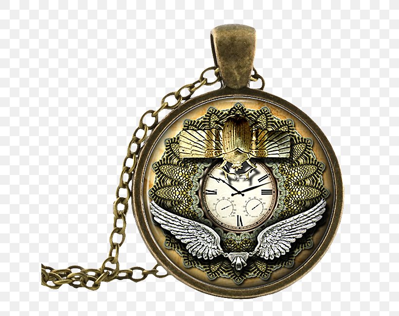 Locket Clock Necklace Charms & Pendants Tie Clip, PNG, 650x650px, Locket, Charms Pendants, Clock, Clock Face, Clothing Accessories Download Free