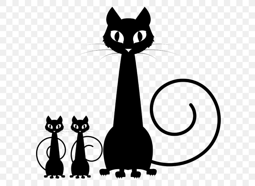 Black Cat Royalty-free Clip Art, PNG, 600x600px, Cat, Art, Artwork, Black, Black And White Download Free