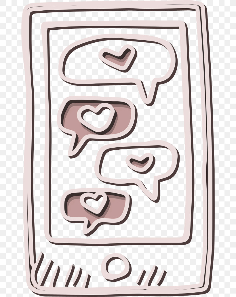 Chat Icon Technology Icon Smartphone Icon, PNG, 672x1032px, Chat Icon, Geometry, Hand Drawn Love Elements Icon, Line, Mathematics Download Free