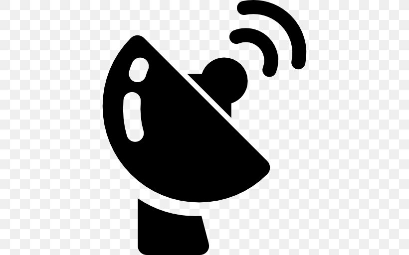 Satellite Dish Radio Receiver Aerials, PNG, 512x512px, Satellite Dish, Aerials, Black, Black And White, Logo Download Free