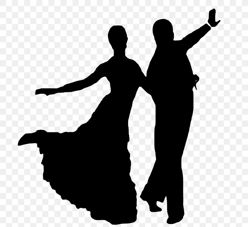 Silhouette Foxtrot Ballroom Dance Jive, PNG, 740x753px, Silhouette, Ball, Ballroom Dance, Black And White, Dance Download Free
