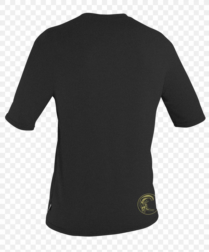 T-shirt Sleeve Rash Guard Sun Protective Clothing, PNG, 1000x1207px, Tshirt, Active Shirt, Black, Clothing, Crew Neck Download Free