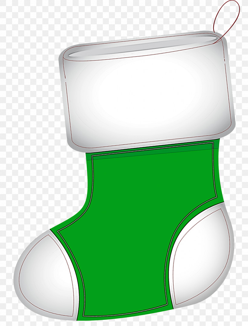 Christmas Stocking, PNG, 2288x3000px, Christmas Stocking, Green Download Free