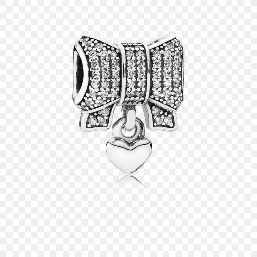 Pandora Charm Bracelet Cubic Zirconia Earring, PNG, 999x999px, Pandora, Bangle, Black And White, Body Jewelry, Bracelet Download Free