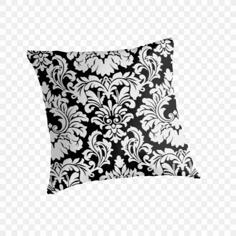 Throw Pillows Cushion White Black M, PNG, 875x875px, Throw Pillows, Black, Black And White, Black M, Cushion Download Free