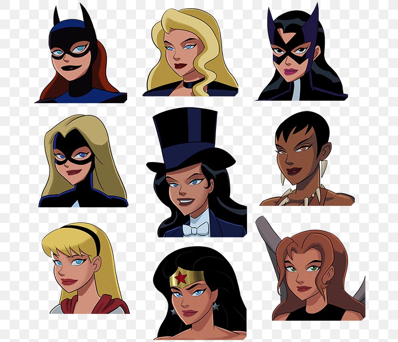 Wonder Woman Zatanna Justice League Superman Supergirl, PNG, 694x706px, Wonder Woman, Batgirl, Batman The Animated Series, Birds Of Prey, Cartoon Download Free