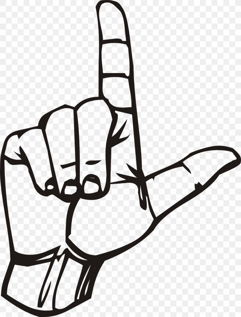 American Sign Language ILY Sign Clip Art, PNG, 975x1280px, American Sign Language, Area, Baby Sign Language, Black And White, Finger Download Free