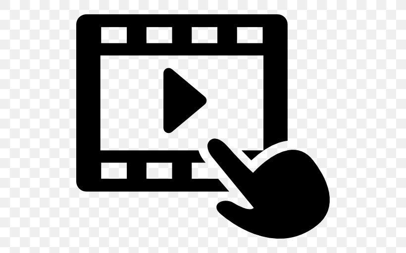 Online Video Platform Transparency Media Player Software Television Show, PNG, 512x512px, Video, Blackandwhite, Free Video, Hand, Logo Download Free