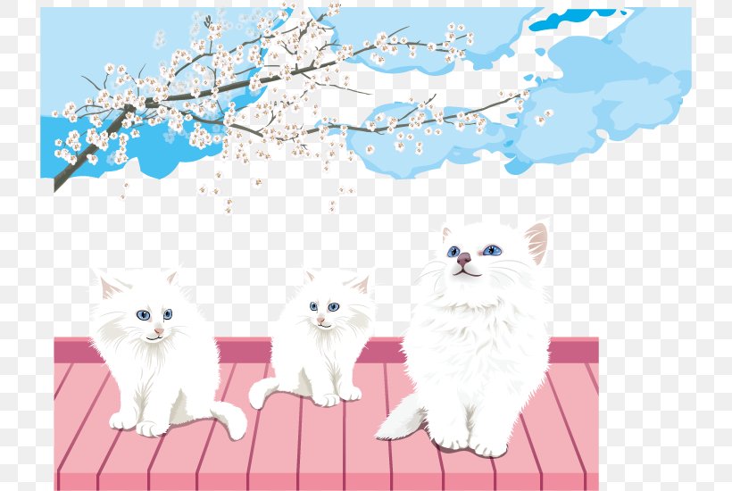 Persian Cat White Cat Project Congenital Sensorineural Deafness In Cats, PNG, 730x550px, Persian Cat, Advertising, Area, Art, Blue Download Free