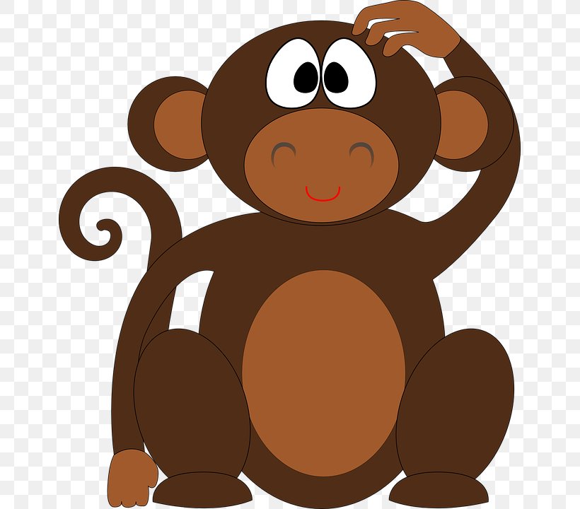 Ape Chimpanzee Monkey Clip Art, PNG, 653x720px, Ape, Carnivoran, Cartoon, Chimpanzee, Drawing Download Free