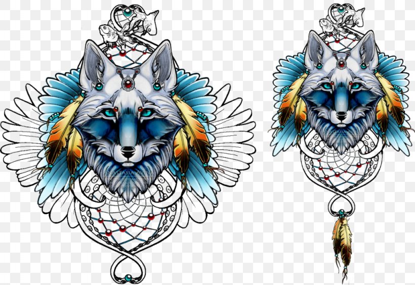 Gray Wolf Drawing DeviantArt Dreamcatcher, PNG, 1024x705px, Gray Wolf, Animal, Art, Beak, Bird Download Free