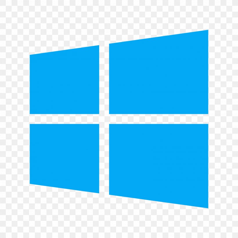 Logo Windows 8 Windows 7 Microsoft, PNG, 1600x1600px, Logo, Android, Area, Azure, Blue Download Free