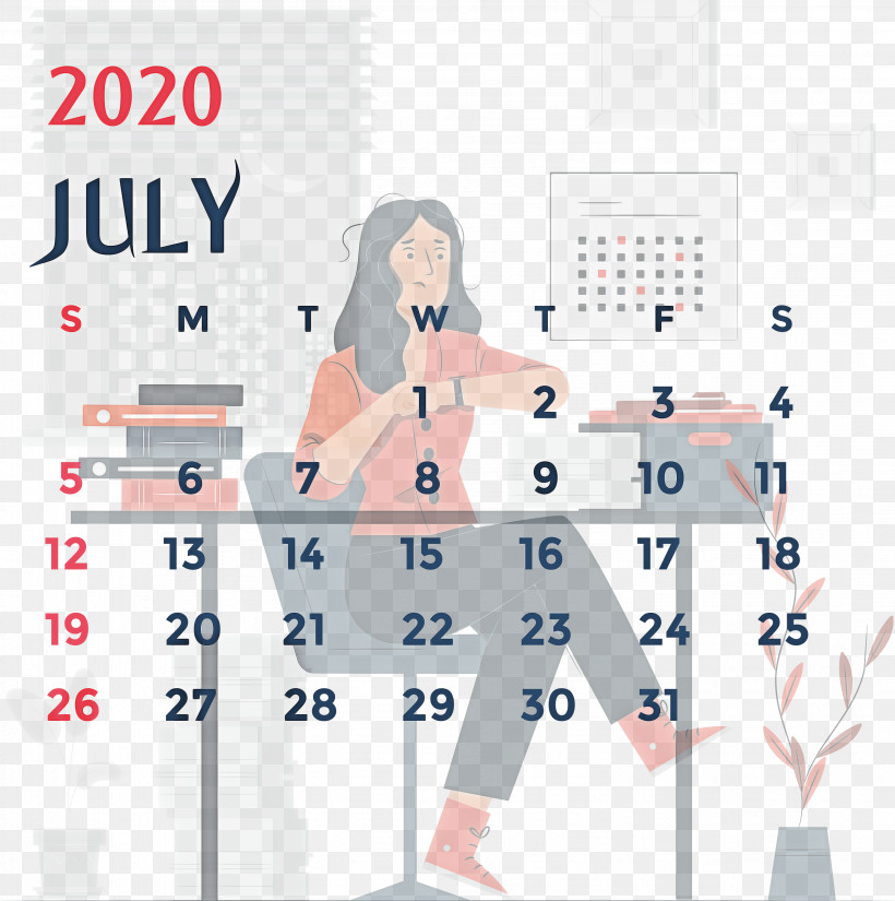 July 2020 Printable Calendar July 2020 Calendar 2020 Calendar, PNG, 2981x3000px, 2020 Calendar, July 2020 Printable Calendar, Ascii Art, Calendar System, Cartoon Download Free