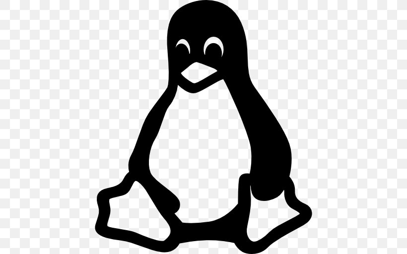 VectorLinux Tux, PNG, 512x512px, Linux, Beak, Bird, Black And White, Computer Software Download Free