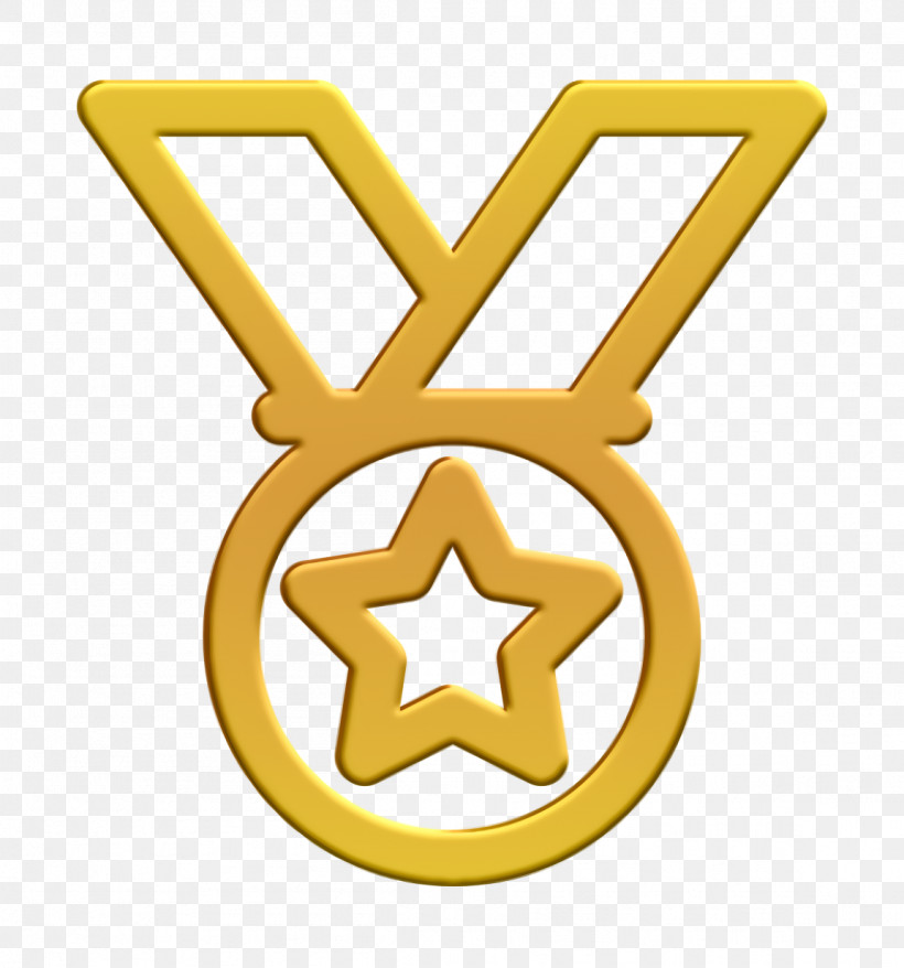 Poll And Contest Linear Icon Medal With Star Icon Prize Icon, PNG, 1152x1234px, Prize Icon, Chemical Symbol, Chemistry, Geometry, Human Body Download Free