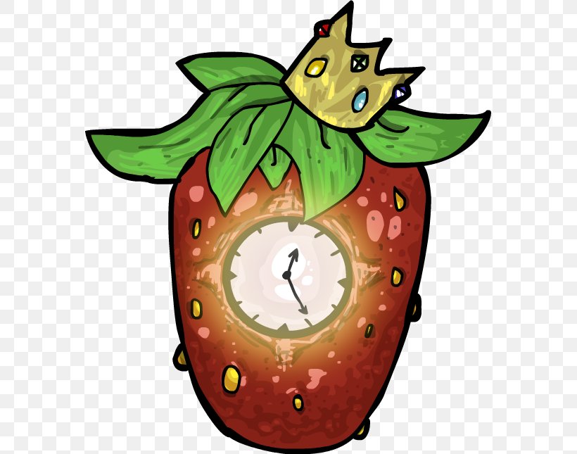 Clock King Strawberry Fruit Clip Art, PNG, 577x645px, Clock, Cat, Character, Clock King, Deviantart Download Free