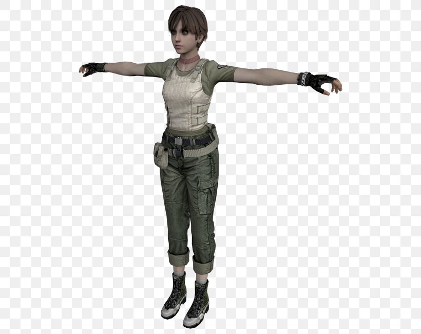 Resident Evil: The Mercenaries 3D Rebecca Chambers Wii PlayStation 2, PNG, 750x650px, Resident Evil, Action Figure, Arm, Costume, Figurine Download Free