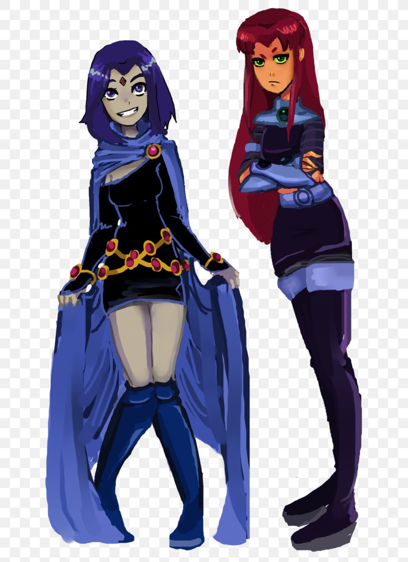 Raven Starfire Teen Titans Go! Cyborg, PNG, 708x1129px, Watercolor, Cartoon, Flower, Frame, Heart Download Free