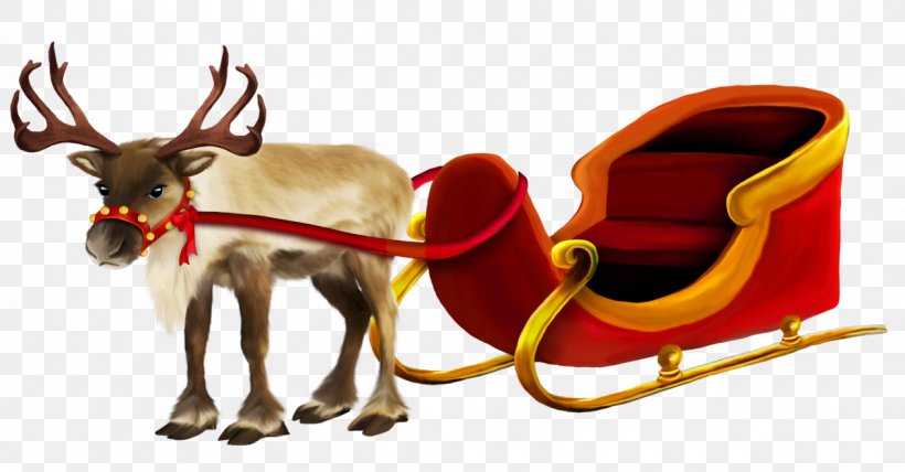 Santa Claus Village Rudolph Reindeer Sled, PNG, 1260x658px, Santa Claus Village, Antler, Christmas, Christmas Ornament, Deer Download Free