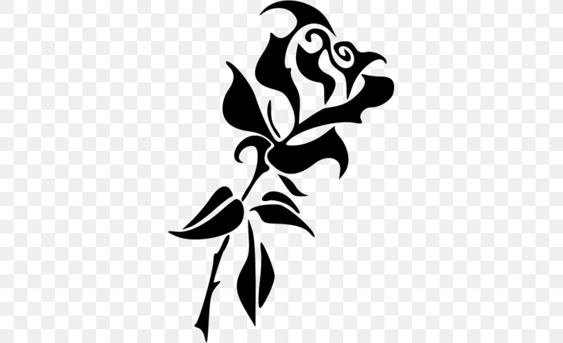 Tattoo Clip Art Rose Design Idea, PNG, 500x500px, Tattoo, Black Rose, Blackandwhite, Botany, Brush Download Free
