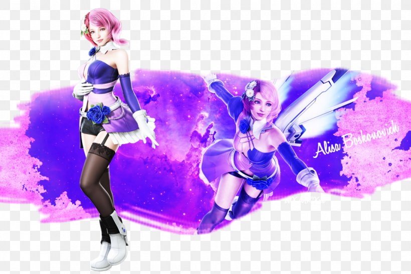 Alisa Bosconovitch Tekken Fan Art Character, PNG, 1095x730px, Watercolor, Cartoon, Flower, Frame, Heart Download Free