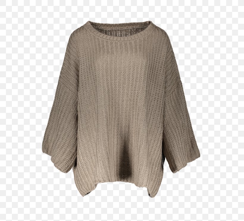 Beige Neck Wool, PNG, 558x744px, Beige, Neck, Poncho, Sleeve, Sweater Download Free