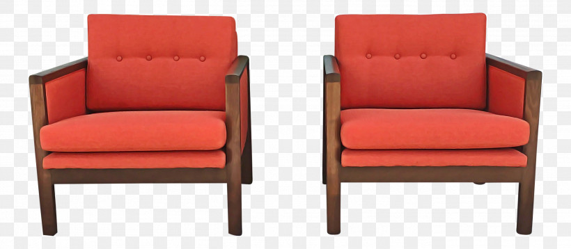 Orange, PNG, 2713x1186px, Furniture, Armrest, Chair, Club Chair, Couch Download Free