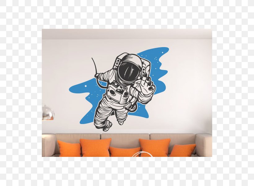 Wall Decal Sticker Astronaut, PNG, 600x600px, Wall Decal, Adhesive, Astronaut, Banksy, Color Download Free
